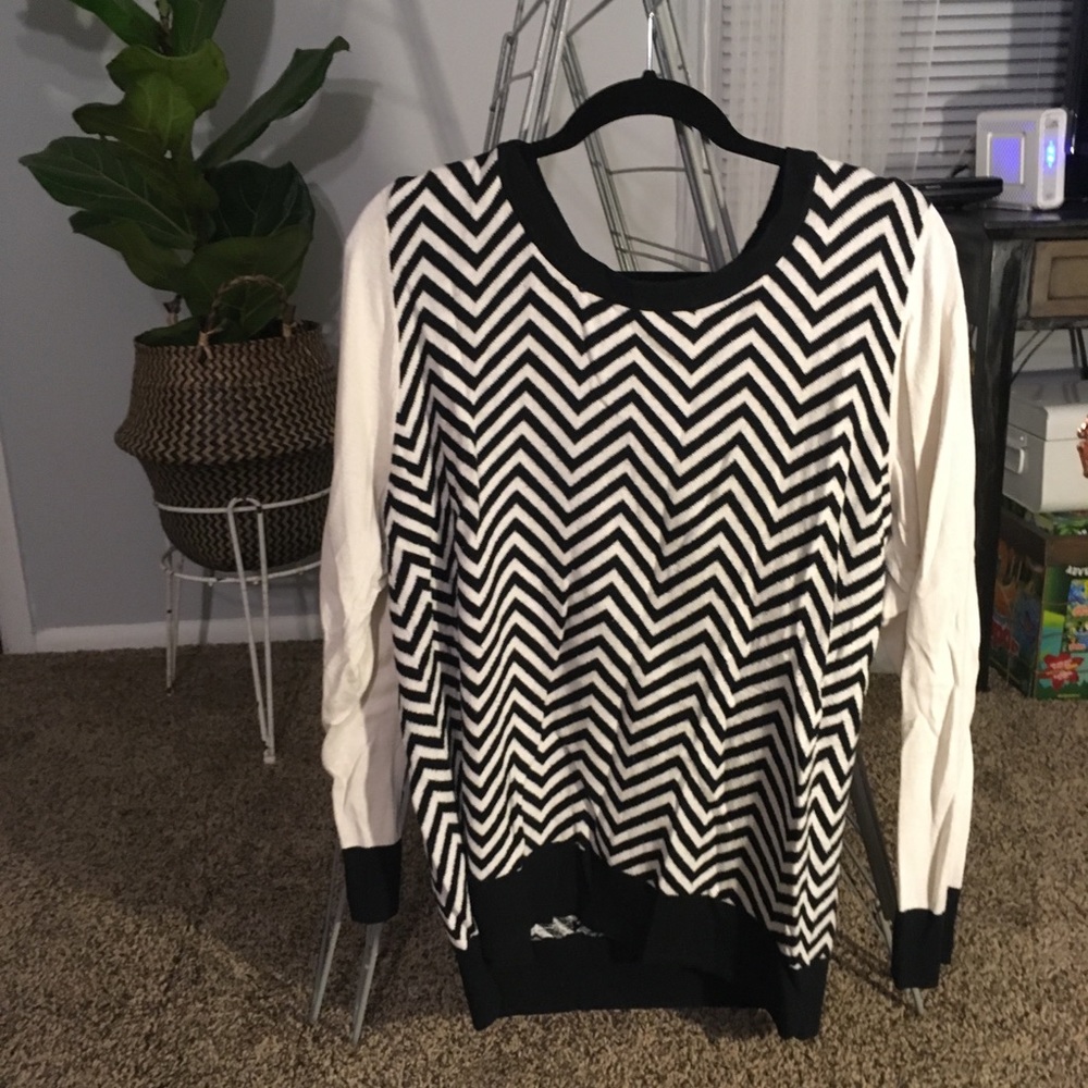 Chevron print sweater